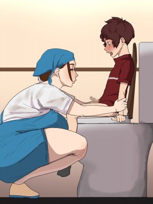 [摩伊那市 (絵子るび)] SEXでお悩み解決！美人な掃除のおばさん_289