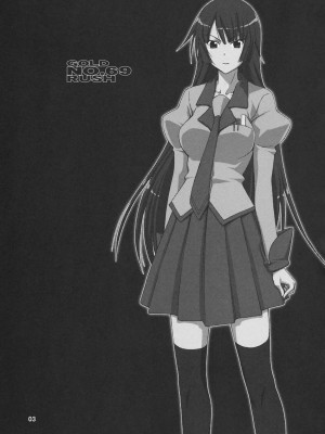 [枫色汉化组] (C76) [GOLD RUSH (鈴木あどれす)] 逆セクハラノ果テヲ妄想スル。 (化物語)_02