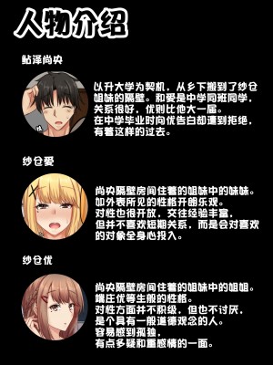 [せびれ] おとなり姉妹との交尾性活─総集編─ [甜族星人赞助汉化]_003