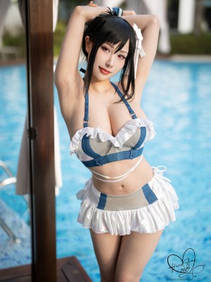 Hane Ame 雨波 - Tifa swimsuit_08