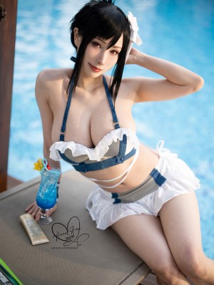 Hane Ame 雨波 - Tifa swimsuit_09