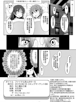 [光と魔法工房 (えむぽん)] ファイナルあんさやー5 (魔法少女まどか☆マギカ) [漫遊个人汉化] [DL版]_26