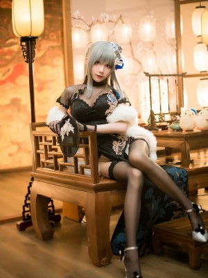 Tomoyo酱-碧蓝-路易九世旗袍-20p_17