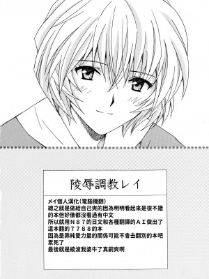 [〆切り3分前 (月見大福)] 陵辱調教レイ (新世紀エヴァンゲリオン) [メイ個人機翻]_33