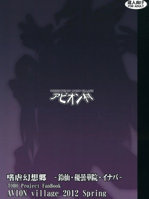 (例大祭9) [アビオン村 (ジョニー)] 嗜虐幻想郷～鈴仙・優曇華院・イナバ～ (東方Project) [中国翻訳]_22