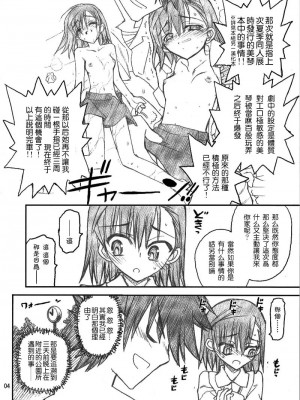 [枫色汉化组] (C75) [赤いマルボロ (赤Marl)] 御坂美琴ルートに付きインデックスは出てきません2 (とある科学の超電磁砲)_0004