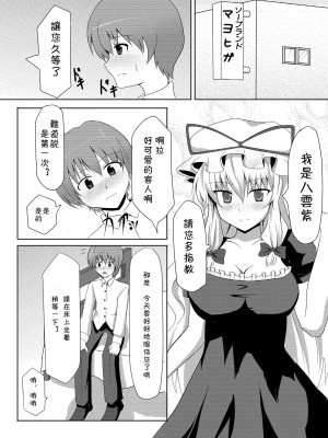 [萌の羽翼汉化组] (C78) [大正ロマネスク (遠野すいか)] 八雲紫と風俗でしたいっ! (東方Project)_04