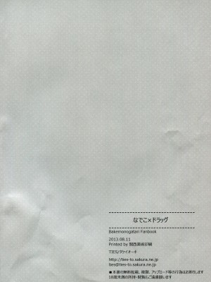 [星野願個人漢化] (C84) [TIES (タケイオーキ)] なでこ×ドラッグ (化物語)_29