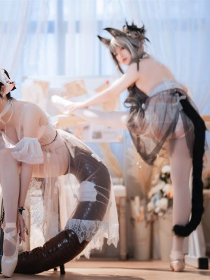 面饼仙儿&半半子 - Arknights 黑x森蚺バレエ_38