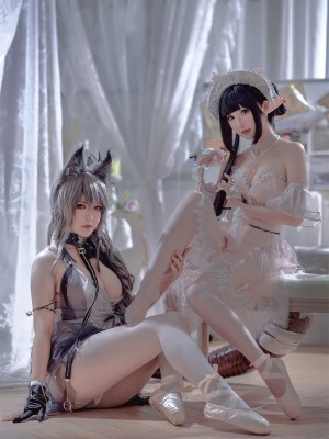 面饼仙儿&半半子 - Arknights 黑x森蚺バレエ_22
