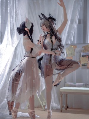 面饼仙儿&半半子 - Arknights 黑x森蚺バレエ_11