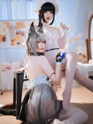 面饼仙儿&半半子 - Arknights 黑x森蚺バレエ_03