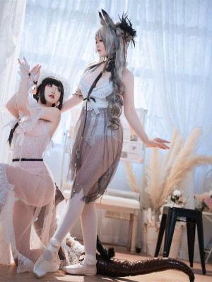 面饼仙儿&半半子 - Arknights 黑x森蚺バレエ_30
