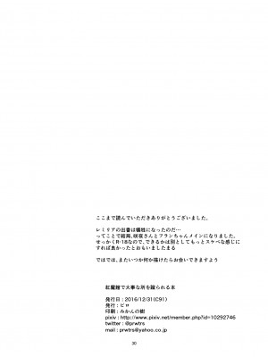 [ぴくち屋 (ピロ)] 紅魔館で大事な所を蹴られる本 (東方Project) [白杨汉化组] [DL版]_30