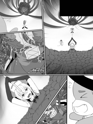 [憑依の刻 (しまかわ)] メスガキ魔法少女は大っ嫌いなざこ妖魔に体を取り込まれたので感覚遮断の魔法を使って朝まで耐える [中国翻訳] [DL版]_061