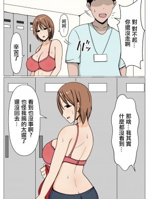 [おばすこソウル] ママさんバレーの居残りママさんと施設管理の僕が更衣室でばったり遭遇してしまった話。[中國翻譯]_02