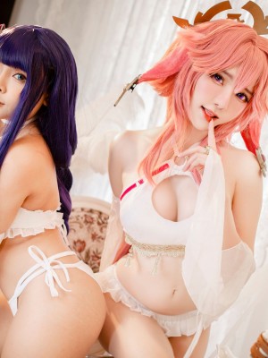 Sayo Momo x Sally Dorasnow - Raiden Yae_12