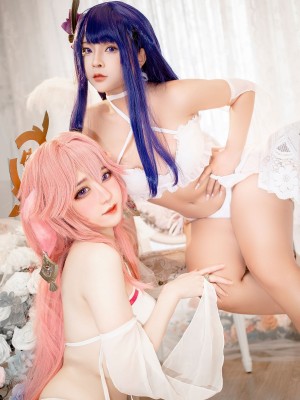 Sayo Momo x Sally Dorasnow - Raiden Yae_10