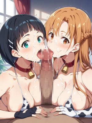 (同人CG集) [ぶるーと] 帰還者学園の巨乳コンビが催●おじさんに寝取られ孕まされる話 (ソードアート・オンライン)_205_By_zhonyk_100r