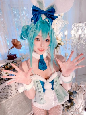 [如月夏巳] 初音未来 兔女郎cos_17