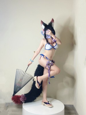 Mime 弥美 - 蔚藍檔案 狐坂若藻 泳裝Ver_10