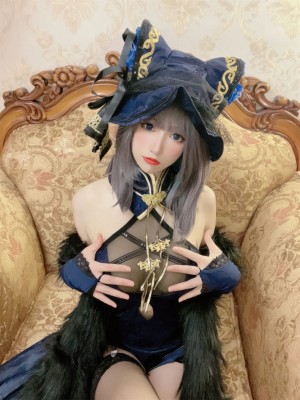 coser衣衣 - 碧蓝航线 柴郡旗袍_56
