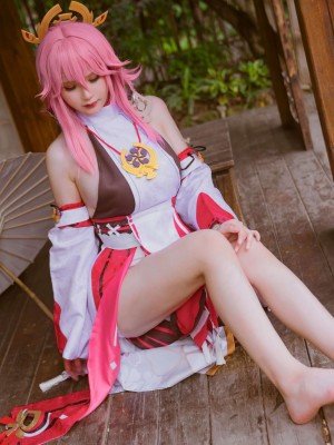 前羽Rissoft344『八重神子』 - 原神コスプレ写真集_17