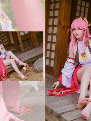 前羽Rissoft344『八重神子』 - 原神コスプレ写真集_36