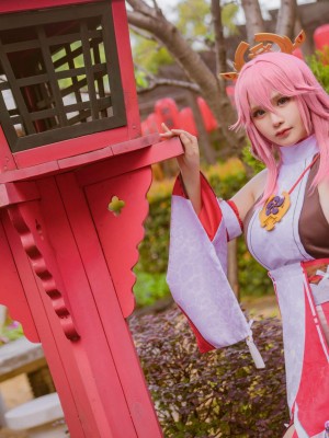 前羽Rissoft344『八重神子』 - 原神コスプレ写真集_08