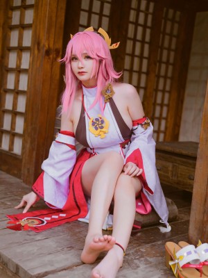 前羽Rissoft344『八重神子』 - 原神コスプレ写真集_22