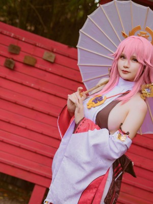 前羽Rissoft344『八重神子』 - 原神コスプレ写真集_13