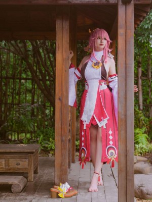 前羽Rissoft344『八重神子』 - 原神コスプレ写真集_26