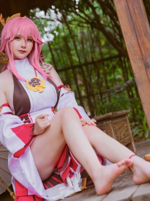 前羽Rissoft344『八重神子』 - 原神コスプレ写真集_20