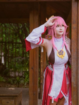 前羽Rissoft344『八重神子』 - 原神コスプレ写真集_24