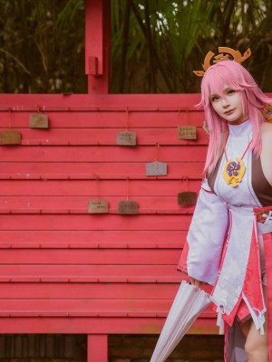 前羽Rissoft344『八重神子』 - 原神コスプレ写真集_10