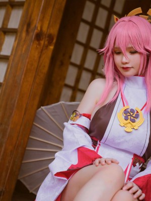前羽Rissoft344『八重神子』 - 原神コスプレ写真集_21
