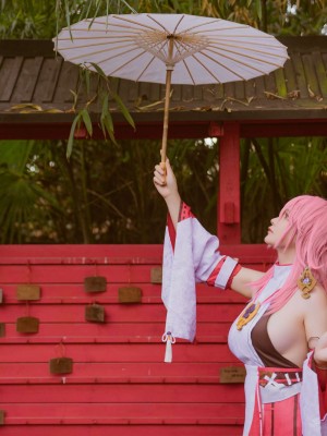 前羽Rissoft344『八重神子』 - 原神コスプレ写真集_14