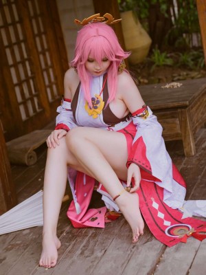 前羽Rissoft344『八重神子』 - 原神コスプレ写真集_28