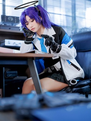 Cien cosplay 蔚蓝档案-优香_06