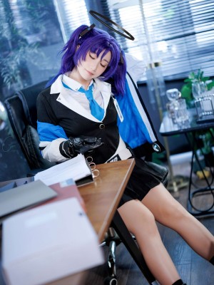 Cien cosplay 蔚蓝档案-优香_09