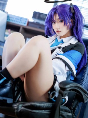 Cien cosplay 蔚蓝档案-优香_14