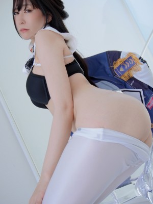 りんごみつき妄想セレクションvol.15 そんなピタピタどすけべ白パンツで先生は無理でしょ… 濡れ透けもあるよ！NIK●E・わからせマルチャーナ先生のコスプレ_015