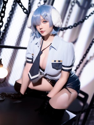 Hoshilily (星之迟迟) Rem Dog-Eared Police Officer - ReZero_046