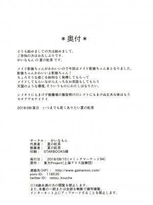 [がいなもん (夏の紅茶)] メイドインウルフ (東方Project) [DL版]_28