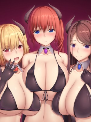 (同人CG集) [やわらか御菓子屋 (たぴすけ)] 退治するはずのサキュバスお姉さんに根こそぎ搾り尽くされちゃう_000_04