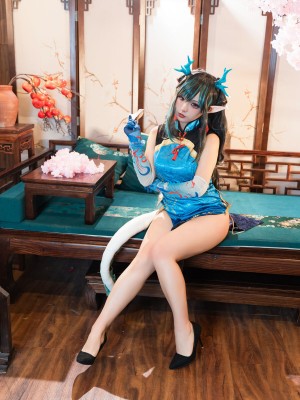 [阿呀被发现了Aya&小和甜酒] 年夕旗袍双人御守_051