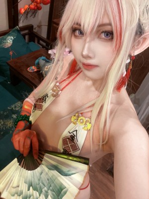 [阿呀被发现了Aya&小和甜酒] 年夕旗袍双人御守_193