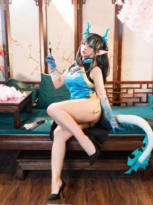 [阿呀被发现了Aya&小和甜酒] 年夕旗袍双人御守_065