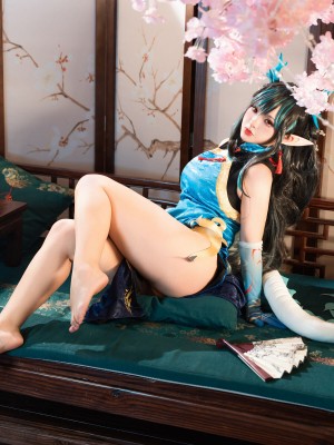 [阿呀被发现了Aya&小和甜酒] 年夕旗袍双人御守_076