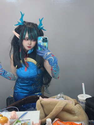 [阿呀被发现了Aya&小和甜酒] 年夕旗袍双人御守_142